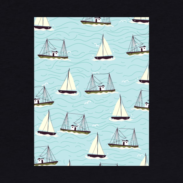 Vintage nautical pattern by nickemporium1